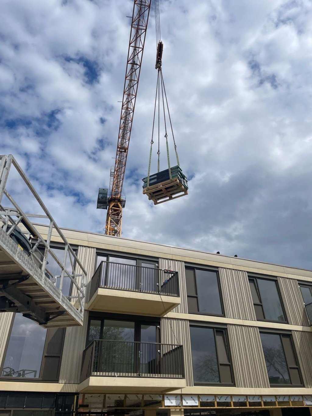 Vloeren worden geleverd bij nieuwbouwproject